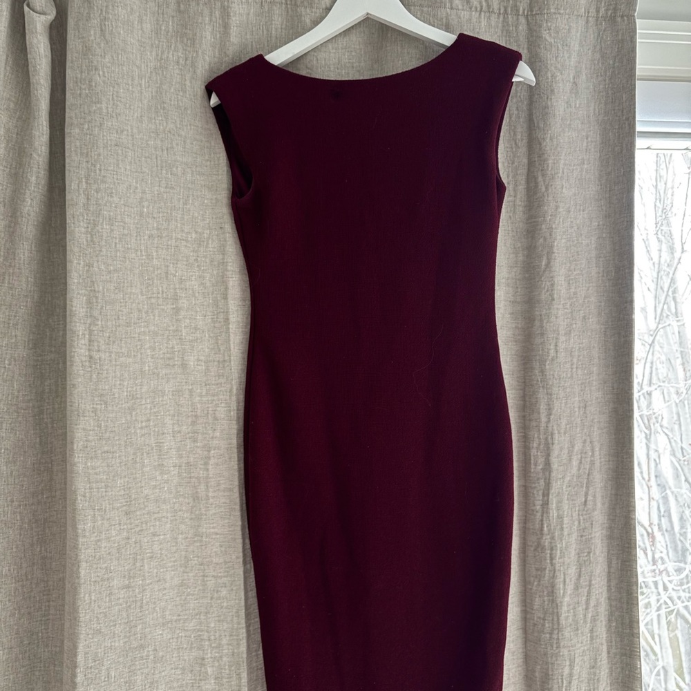 Burgundy Sleeveless Dress